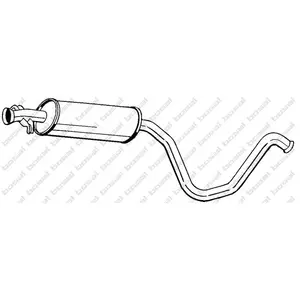 Comparateur de prix : BOSAL Silencieux central pour SAAB: 9-3, 900 (Ref: 281-831)