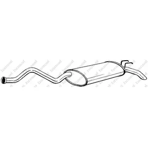 BOSAL Silencieux arrière pour RENAULT: R21 (Ref: 281-335) pas cher