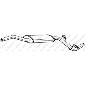 BOSAL Silencieux central pour SKODA: Felicia & VOLKSWAGEN: Caddy (Ref: 281-371) pas cher
