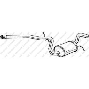 Silencieux central 281-469 Bosal 281469 pas cher