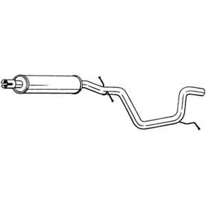 Silencieux D'échappement Intermédiaire Bosal 281457 pas cher