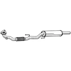 Bosal Silencieux avant, avant PRIX CANON, par ex. pour Skoda, VW pas cher