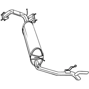 BOSAL Silencieux arrière pour HONDA: Civic (Ref: 282-975) pas cher