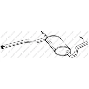 Bosal Silencieux central PRIX CANON, par ex. pour Audi pas cher