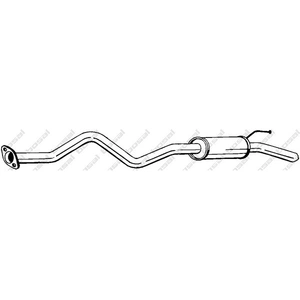Silencieux arrière 282-957 Bosal 282957 pas cher