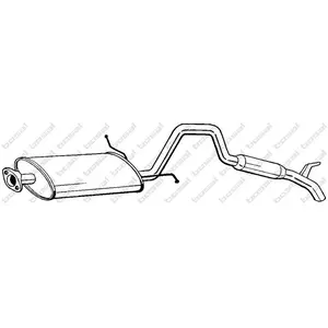 Comparateur de prix : BOSAL Silencieux arrière pour SUZUKI: Vitara, X90 & SANTANA: Vitara (Ref: 282-959)