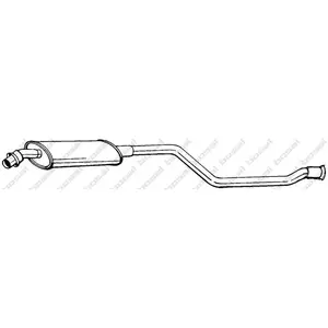 Comparateur de prix : BOSAL Silencieux central pour PEUGEOT: 306 & CITROËN: Xsara, ZX (Ref: 282-663)