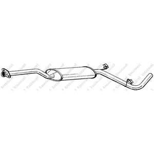 BOSAL Silencieux central pour SKODA: Felicia, Favorit (Ref: 282-651) pas cher