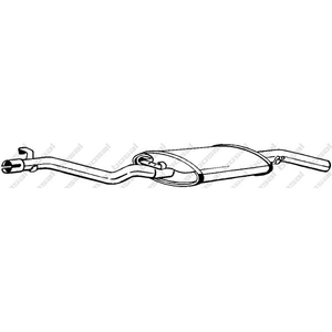 BOSAL Silencieux arrière pour VOLKSWAGEN: Golf (Ref: 282-305) pas cher