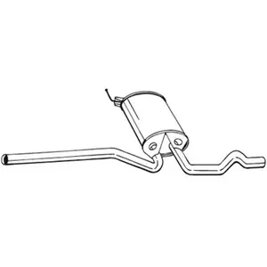Silencieux D'échappement Intermédiaire Bosal 282703 pas cher
