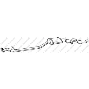 BOSAL Silencieux central pour NISSAN: Qashqai (Ref: 287-237) pas cher