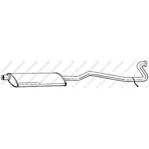 BOSAL Silencieux central pour PEUGEOT: 406 (Ref: 287-255) pas cher