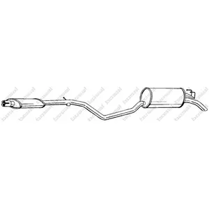 BOSAL Silencieux arrière pour FIAT: Punto (Ref: 287-871)