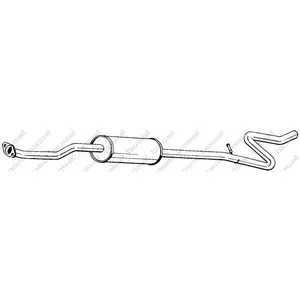 BOSAL Silencieux central pour CITROËN: C3 Pluriel, C3 (Ref: 287-089) pas cher