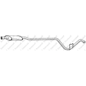Comparateur de prix : Silencieux D'échappement Intermédiaire Bosal 287163