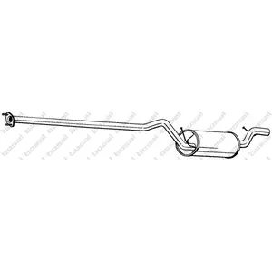 BOSAL Silencieux central pour FORD: Connect (Ref: 287-171) pas cher