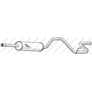 BOSAL Silencieux arrière pour FORD: Transit/Tourneo (Ref: 287-357) pas cher
