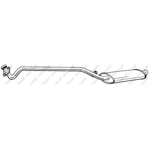 BOSAL Silencieux avant pour RENAULT: Trafic (Ref: 284-893) pas cher