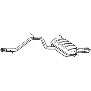 BOSAL Silencieux arrière pour SKODA: Yeti (Ref: 284-645) pas cher