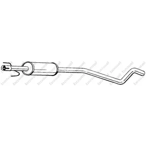 Silencieux D'échappement Intermédiaire Bosal 284317 pas cher