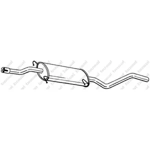 Comparateur de prix : BOSAL Silencieux central pour MERCEDES-BENZ: Vito, Viano (Ref: 284-431)