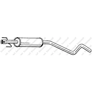 BOSAL Silencieux central pour OPEL: Astra (Ref: 284-739) pas cher