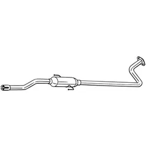 BOSAL Silencieux central pour PEUGEOT: 108 & CITROËN: C1 & TOYOTA: Aygo (Ref: 284-701) pas cher