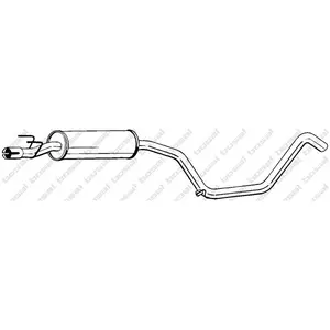 BOSAL Silencieux central pour OPEL: Corsa, Combo (Ref: 285-029) pas cher