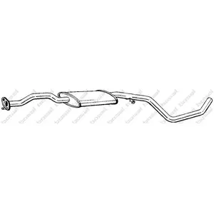 Bosal Silencieux central PRIX CANON, par ex. pour Ford pas cher