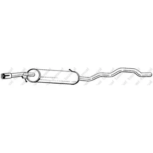 Bosal Silencieux central PRIX CANON, par ex. pour VW, Ford, Seat pas cher