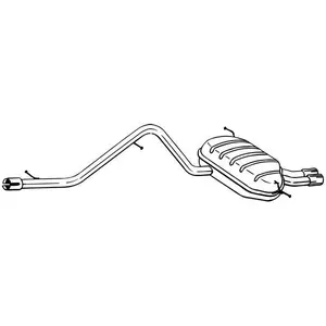 Comparateur de prix : BOSAL Silencieux arrière pour VOLKSWAGEN: Tiguan (Ref: 285-453)