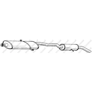 BOSAL Silencieux arrière pour CHRYSLER: Voyager (Ref: 286-205) pas cher