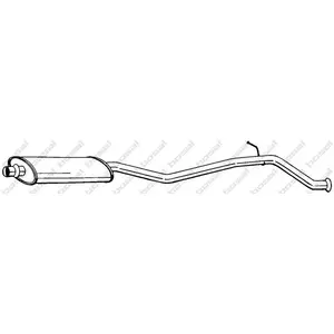 BOSAL Silencieux central pour PEUGEOT: 406 (Ref: 286-167) pas cher