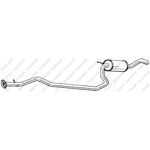 Comparateur de prix : BOSAL Silencieux central pour FORD: Fiesta, Puma (Ref: 286-323)