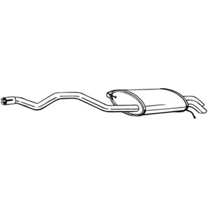 BOSAL Silencieux arrière pour VOLKSWAGEN: Transporter (Ref: 286-487) pas cher