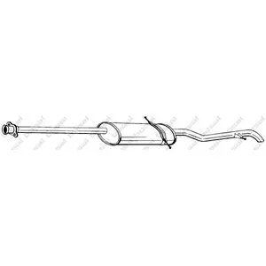 BOSAL Silencieux arrière pour MERCEDES-BENZ: Classe A (Ref: 289-031) pas cher