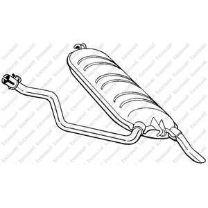 Comparateur de prix : Bosal Silencieux arrière PRIX CANON, par ex. pour Mercedes-Benz