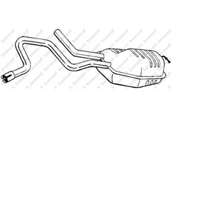 Silencieux D'échappement Intermédiaire Bosal 278965 pas cher