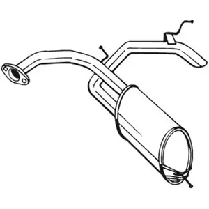 Bosal Silencieux arrière PRIX CANON, par ex. pour Honda
