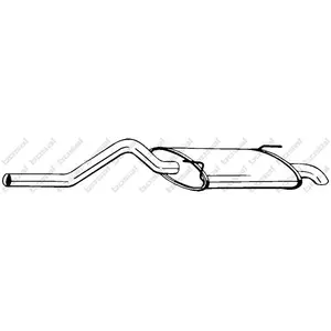 BOSAL Silencieux arrière pour SEAT: Inca & VOLKSWAGEN: Caddy (Ref: 278-573) pas cher