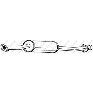 Bosal Silencieux central PRIX CANON, par ex. pour Fiat, Citroën, Peugeot pas cher