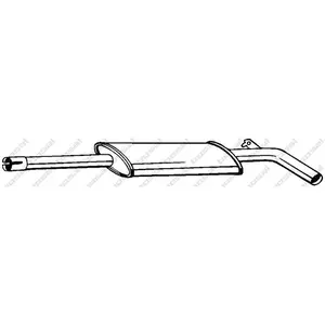 Bosal Silencieux central PRIX CANON, par ex. pour Renault pas cher