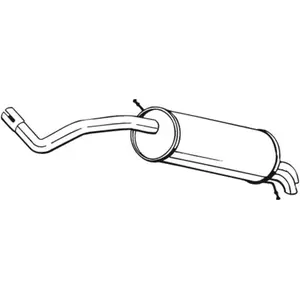 Comparateur de prix : Bosal Silencieux arrière PRIX CANON, par ex. pour Skoda, Seat, VW