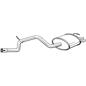 Silencieux arrière 279-507 Bosal 279507 pas cher
