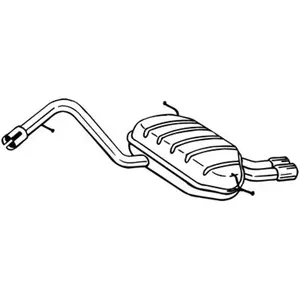 BOSAL Silencieux arrière pour VOLKSWAGEN: Tiguan (Ref: 279-621)Vendu parfeu-vert