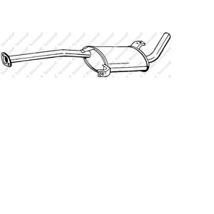 BOSAL Silencieux central pour NISSAN: Terrano (Ref: 279-125) pas cher