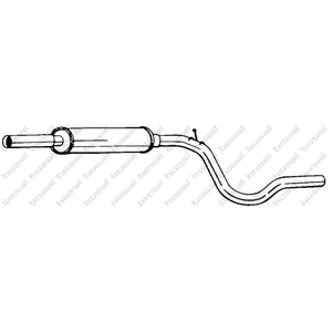 Comparateur de prix : BOSAL Silencieux central pour SEAT: Inca & VOLKSWAGEN: Caddy (Ref: 279-119)