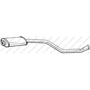 BOSAL Silencieux central pour CITROËN: Xsara (Ref: 279-101) pas cher