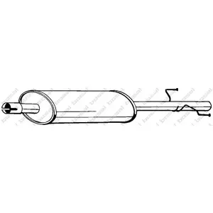 Comparateur de prix : BOSAL Silencieux central pour VOLKSWAGEN: LT (Ref: 279-347)