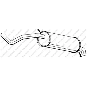 Bosal Silencieux arrière PRIX CANON, par ex. pour Skoda, VW, Seat pas cher